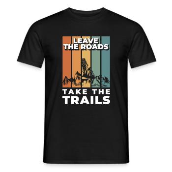 Klettern Felsen Natur Sport - Männer T-Shirt - Schwarz - Vorne - AI Model Male 178 light (178cm)