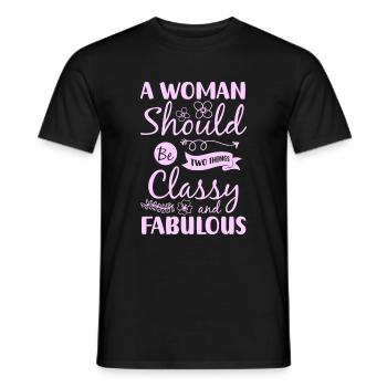Shopping Individual Lifestyle - Men's T-Shirt - black - Front - AI Model Male 178 light (178cm)