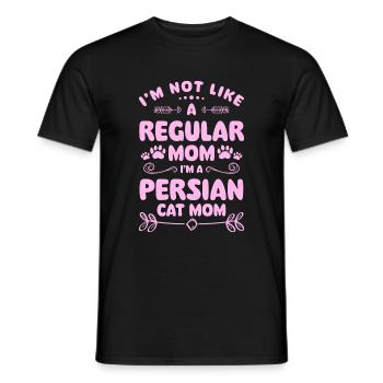 Perser Katze Katzenfreund - Männer T-Shirt - Schwarz - Vorne - AI Model Male 178 light (178cm)