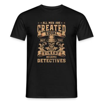 Détective indice piste agent secret - T-shirt homme - noir - Devant - AI Model Male 178 light (178cm)