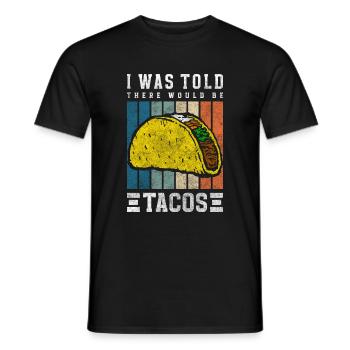 Tacos Célébration Chili - T-shirt homme - noir - Devant - AI Model Male 178 light (178cm)