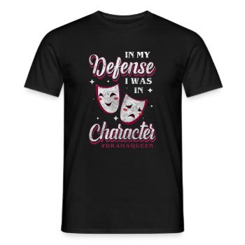 Drama Theater Spotlight Whining - Men's T-Shirt - black - Front - AI Model Male 178 light (178cm)