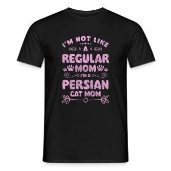Perser Haustier Pfote - Männer T-Shirt - Schwarz - Vorne - AI Model Male 178 light (178cm)