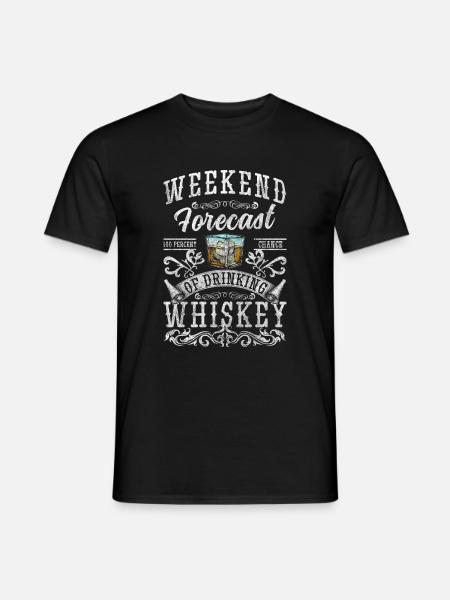 Rum Genuss Feiern Drink - Männer T-Shirt - Schwarz