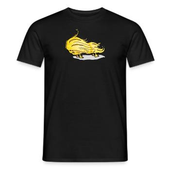Donald 's Badhair - Männer T-Shirt - Schwarz - Vorne - AI Model Male 178 light (178cm)