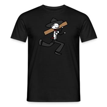 Zimmermann - Männer T-Shirt - Schwarz - Vorne - AI Model Male 178 light (178cm)