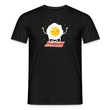 Ei (Meditation) - Männer T-Shirt - Schwarz - Vorne - AI Model Male 178 light (178cm)