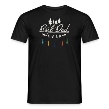 Fête des pères, je suis ton père - T-shirt homme - noir - Devant - AI Model Male 178 light (178cm)