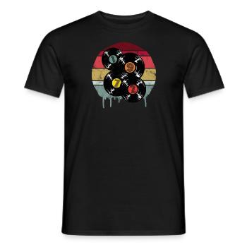 1972 Year of birth Vintage - Men's T-Shirt - black - Front - AI Model Male 178 light (178cm)