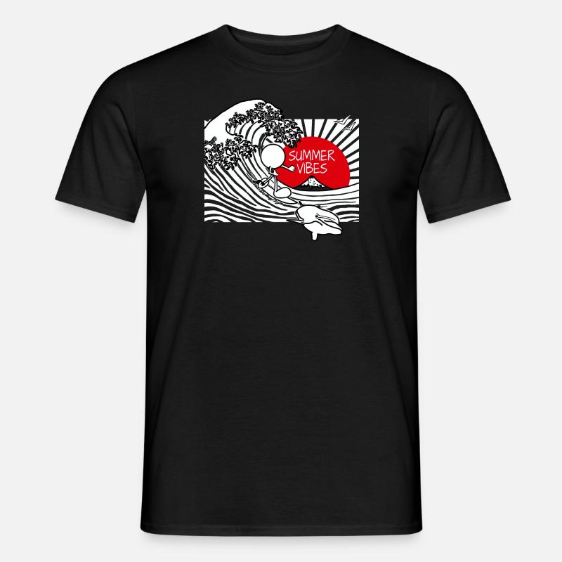 Summer Vibes Doddle - Männer T-Shirt - Schwarz