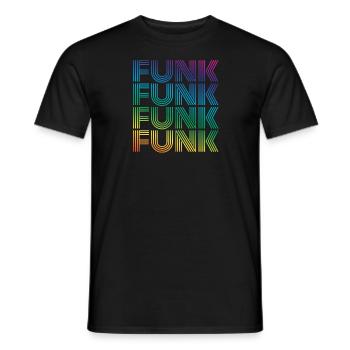 Funk Vintage - Men's T-Shirt - black - Front - AI Model Male 178 light (178cm)