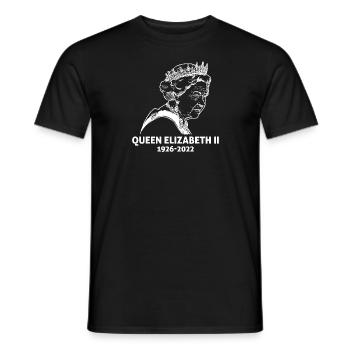 Queen Elizabeth II died 96 years - Men's T-Shirt - black - Front - AI Model Male 178 light (178cm)