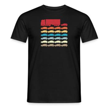 LKW Fahrer Trucker Spedition Disponent - Männer T-Shirt - Schwarz - Vorne - AI Model Male 178 light (178cm)