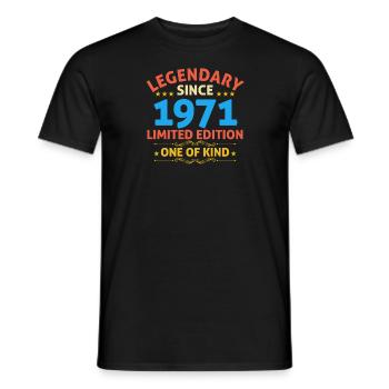 Légendaire depuis 1971 Edition Limitée - T-shirt homme - noir - Devant - AI Model Male 178 light (178cm)