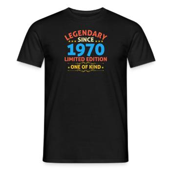 Legendary since 1970 Limited Edition - Men's T-Shirt - black - Front - AI Model Male 178 light (178cm)