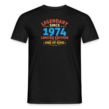 Legendary since 1974 Limited Edition - Men's T-Shirt - black - Front - AI Model Male 178 light (178cm)