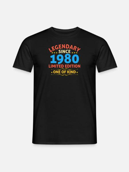 Legendary since 1980 Limited Edition - Men's T-Shirt - black