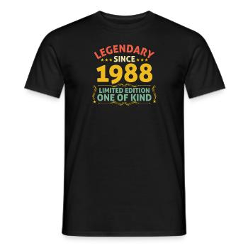 Légendaire depuis 1988 Edition Limitée - T-shirt homme - noir - Devant - AI Model Male 178 light (178cm)