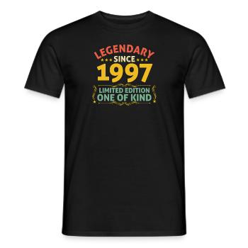 Légendaire depuis 1997 Edition Limitée - T-shirt homme - noir - Devant - AI Model Male 178 light (178cm)