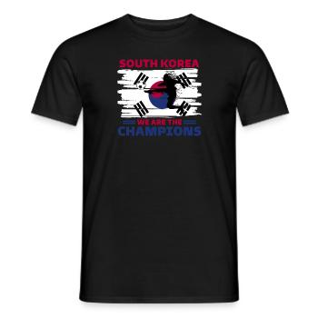 Corée du Sud Football 2022 supporter de Corée foot - T-shirt homme - noir - Devant - AI Model Male 178 light (178cm)