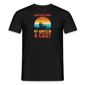 Angeln lustiges Geschenk Fischer Angeln Humor Geschenk - Männer T-Shirt - Schwarz - Vorne - AI Model Male 178 light (178cm)
