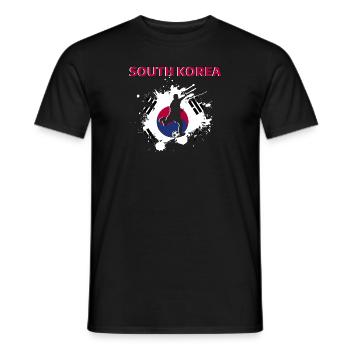 Corée du Sud Football 2022 supporter de Corée du S - T-shirt homme - noir - Devant - AI Model Male 178 light (178cm)
