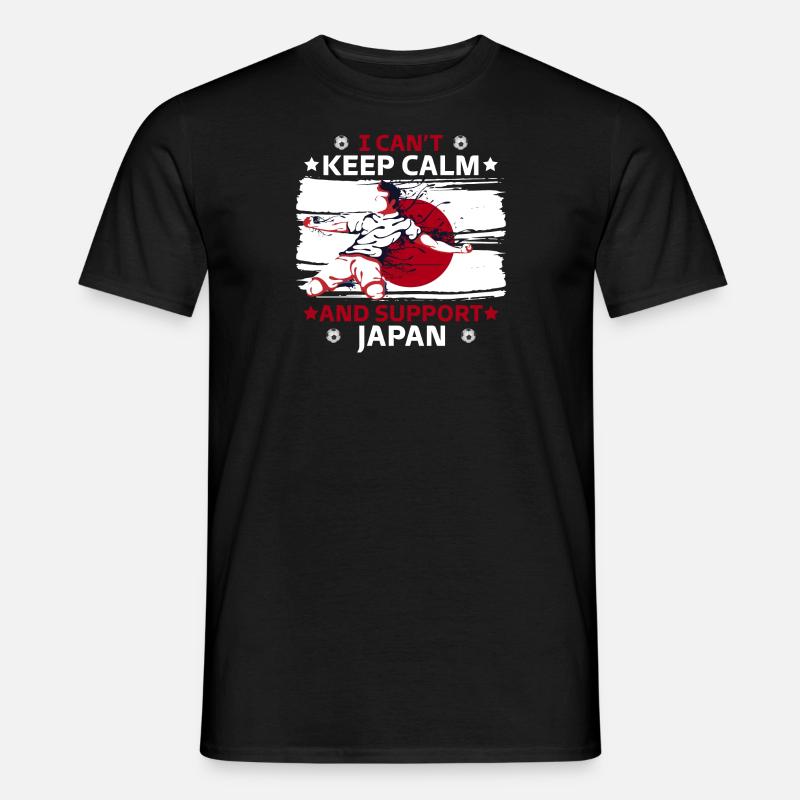 keep calm and support japan - Men’s T-shirt - black