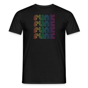 Funk Vintage - Männer T-Shirt - Schwarz - Vorne - AI Model Male 178 light (178cm)