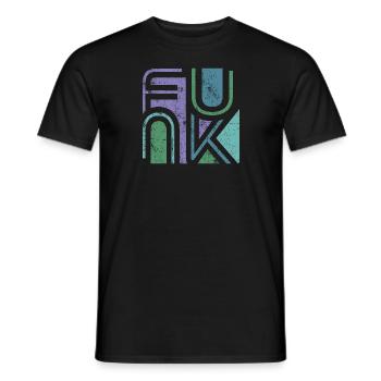 Funk Rétro - T-shirt homme - noir - Devant - AI Model Male 178 light (178cm)