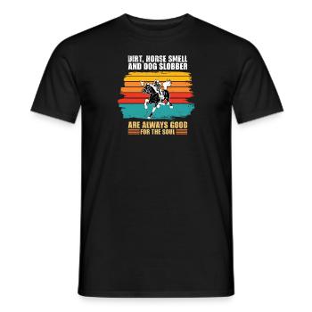 Geschenk Ein Reiter reitet Reiter - Männer T-Shirt - Schwarz - Vorne - AI Model Male 178 light (178cm)
