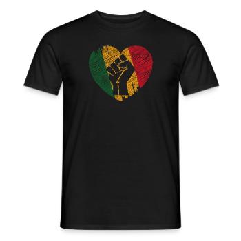 Black History Month - Men's T-Shirt - black - Front - AI Model Male 178 light (178cm)