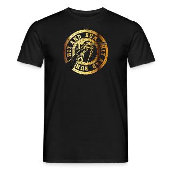 Graffiti Hit and run - Men's T-Shirt - black - Front - AI Model Male 178 light (178cm)