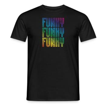 Funky Vintage - Men's T-Shirt - black - Front - AI Model Male 178 light (178cm)