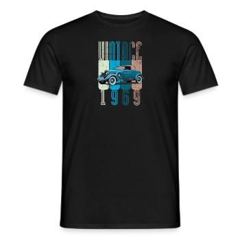 Vintage 1969 - Männer T-Shirt - Schwarz - Vorne - AI Model Male 178 light (178cm)