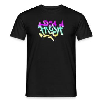 Fresh Graffiti - Männer T-Shirt - Schwarz - Vorne - AI Model Male 178 light (178cm)