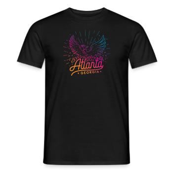 Atlanta Georgia - Männer T-Shirt - Schwarz - Vorne - AI Model Male 178 light (178cm)