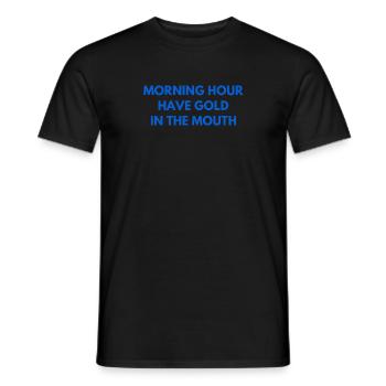 ich bin ein früher Vogel - Männer T-Shirt - Schwarz - Vorne - AI Model Male 178 light (178cm)