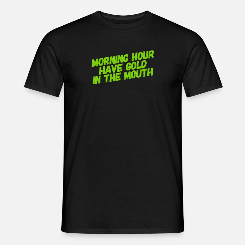 ich bin ein Frühaufsteher - Männer T-Shirt - Schwarz