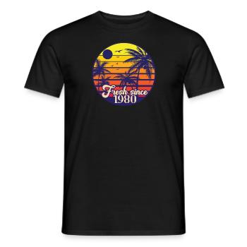 Fresh since 1980 - Männer T-Shirt - Schwarz - Vorne - AI Model Male 178 light (178cm)