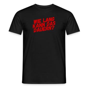 das geht doch schnell - Männer T-Shirt - Schwarz - Vorne - AI Model Male 178 light (178cm)