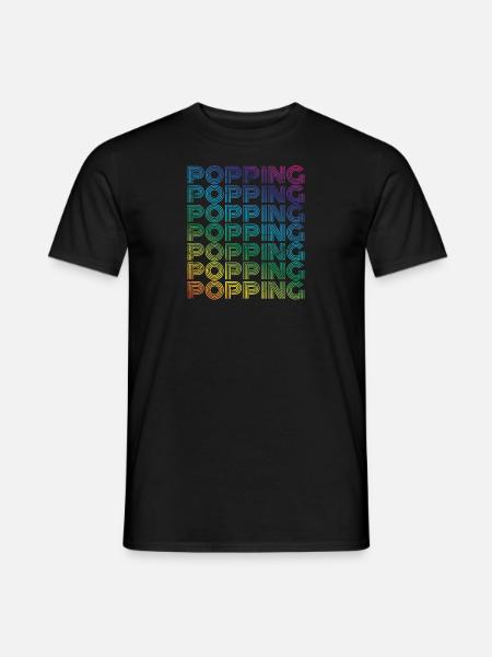 Popping Funk Style Danseur Danseur - T-shirt homme - noir
