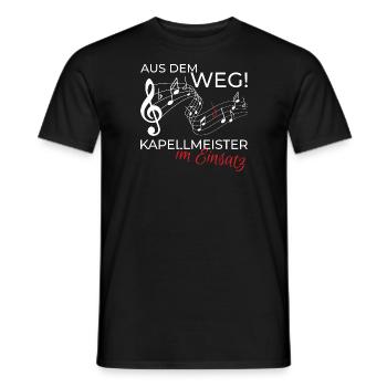 Kapellmeister Dirigent Shirt Spruch Geschenk - Männer T-Shirt - Schwarz - Vorne - AI Model Male 178 light (178cm)