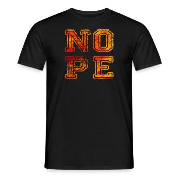 NOPE - don't be a yes-man! - Men's T-Shirt - black - Front - AI Model Male 178 light (178cm)