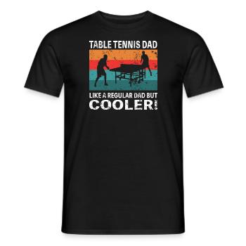 Table Tennis Dad Table Tennis Dad funny saying - Men's T-Shirt - black - Front - AI Model Male 178 light (178cm)