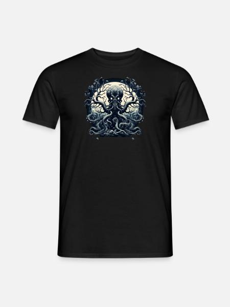 Octopus Tree 1 - Men's T-Shirt - black