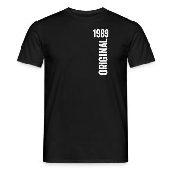 1989 Original Cadeau D’anniversaire 1989 - T-shirt homme - noir - Devant - AI Model Male 178 light (178cm)