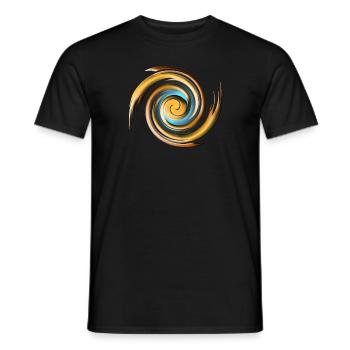 Chocolate Banana Swirl - Men's T-Shirt - black - Front - AI Model Male 178 light (178cm)