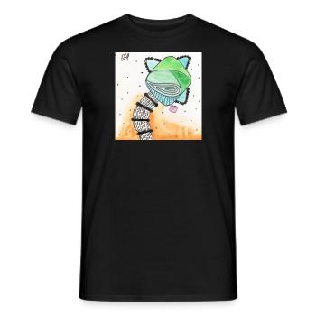 Wirrwarr 17 - Männer T-Shirt - Schwarz - Vorne - AI Model Male 178 light (178cm)