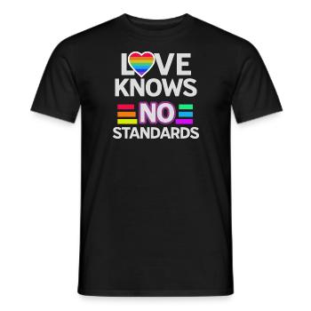 Inclusive Love Diverse Unconditional Lovers Queer - Männer T-Shirt - Schwarz - Vorne - AI Model Male 178 light (178cm)