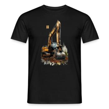 Bagger 11 Jahre 11 Geburtstag - Männer T-Shirt - Schwarz - Vorne - AI Model Male 178 light (178cm)
